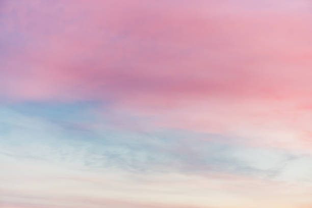 istock Sunset sky with multicolor light clouds. Colorful smooth sky gradient. Natural background of sunrise. Amazing heaven at morning. Slightly cloudy evening atmosphere. Wonderful weather. Pink dawn clouds 1133719602