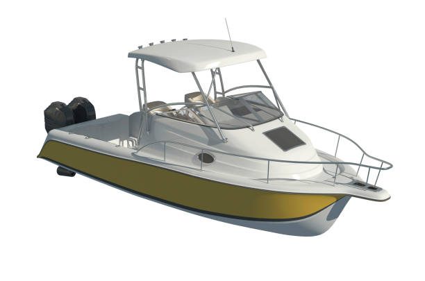 istock Powerboat Isolated on white background 3d illustration 1133719939