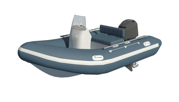 istock Powerboat Isolated on white background 3d illustration 1133719969