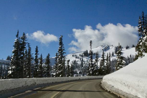 istock Road To The Ski Area 1133720211