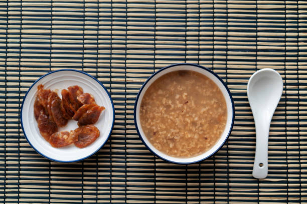 Chinese porridge and sausage