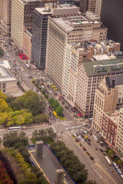 istock Chicago's Michigan Avenue from above 1133724000