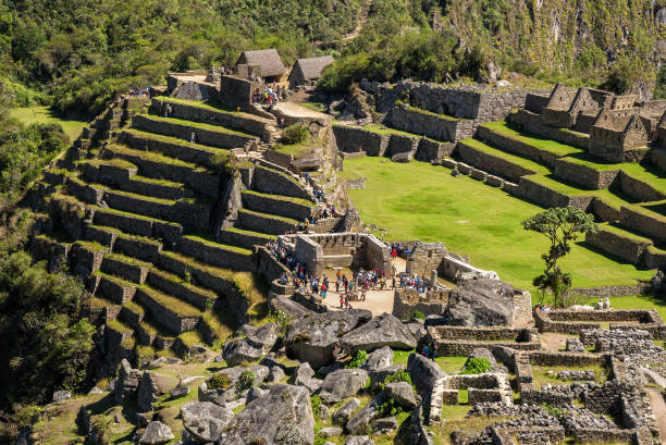 Lost Incan City of Machu Picchu stock photo