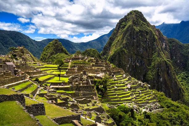 View of Machu Picchu stock photo