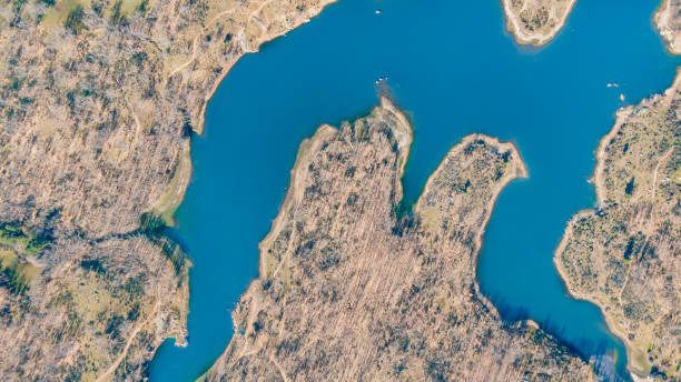 istock Aerial view of reservoir 1133729442