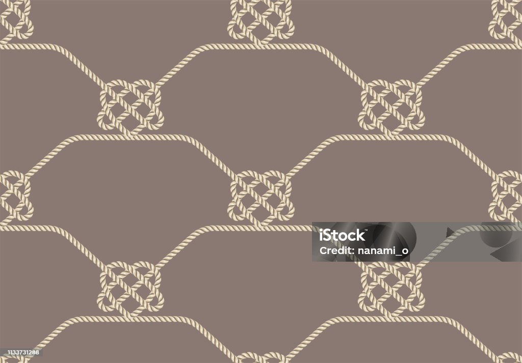 Patterns With Rops Seamless Pattern Of Ropes Stock Illustration - Download Image Now ...