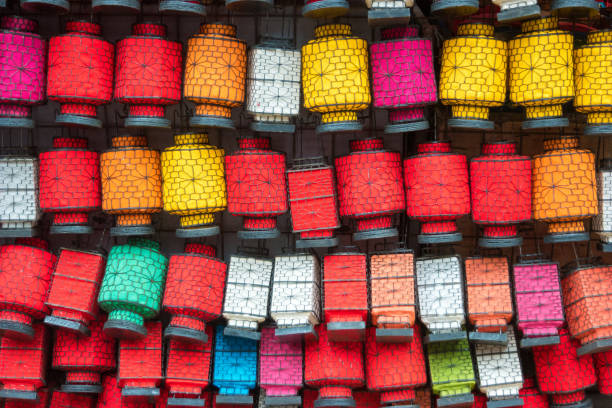 istock Many colorful chinese lanterns, China 1133734058