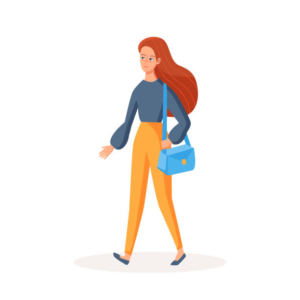 Ilustración de Joven Personaje De Dibujos Animados Mujer Caminando Y Sosteniendo Bolsa Ilustración Vectorial Aislada y más Vectores Libres de Derechos de Adolescente - iStock Ilustración de Joven Personaje De Dibujos Animados Mujer Caminando Y Sosteniendo Bolsa Ilustración Vectorial Aislada y más Vectores Libres de Derechos de Adolescente - iStock