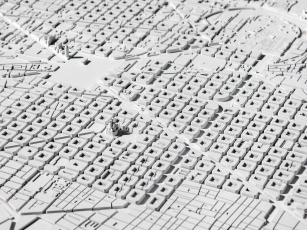 istock Architecture Model Urban map layout plan Capital city 1133735624