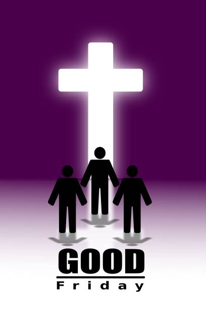 istock good friday, silhouette of man with cross 1133737470