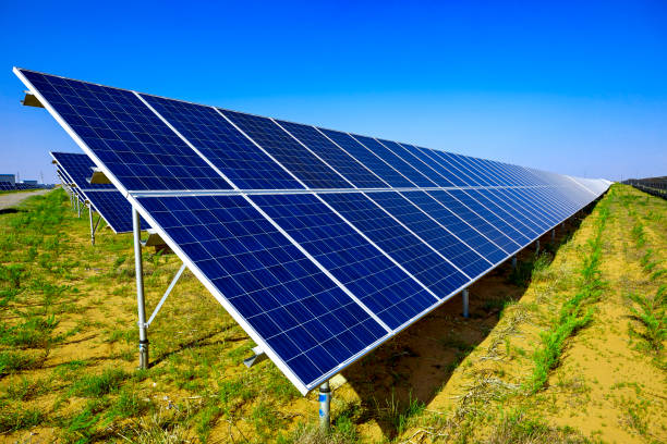 istock Solar photovoltaic panel under the sun 1133741498
