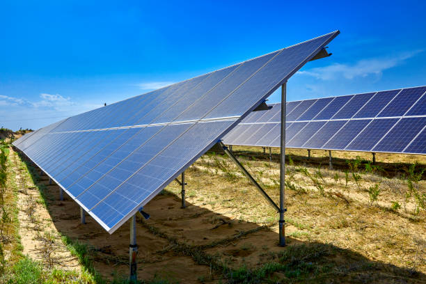 istock Solar photovoltaic panel under the sun 1133741501