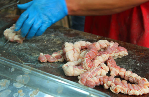 istock Authentic Sicilian Stigghiole made of lamb intestines 1133743588