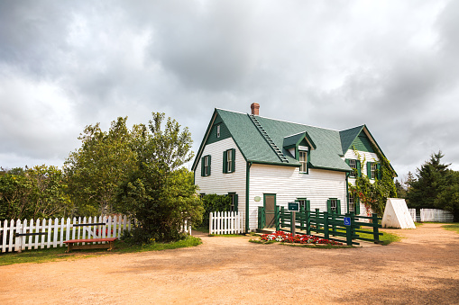 Prince Edward Island, Canada - 11 Sept 2017: This house is the setting for the famous novel Anne of Green Gables, by L.M Montgomery, and is the early home of the main protagonist, Anne Shirley.