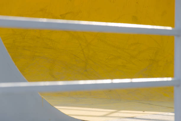 istock Wall with geometric elements. Mix yellow and grey,  geometric background 1133756953