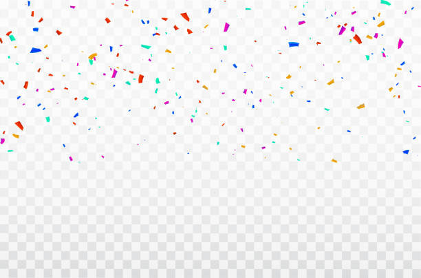 istock Celebration background template with confetti Colorful ribbons frame. luxury greeting rich card. 1133757144