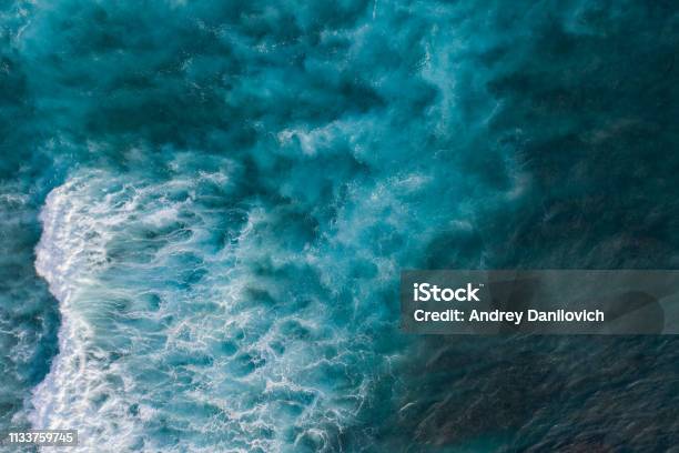 Ocean Surf From Above Stock Photo - Download Image Now - Sea, Water, Aerial View