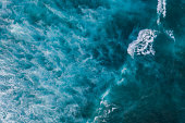 Ocean surf from above