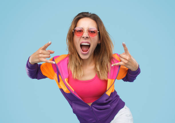 istock Expressive hipster girl screaming at camera 1133760189