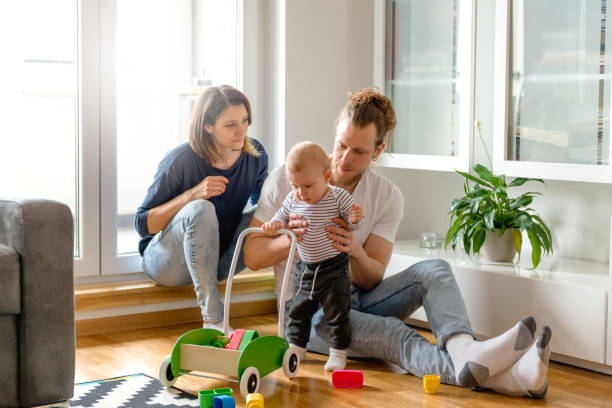 istock Young parents with baby boy 1133762580