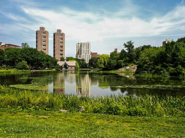 Harlem Meer Lake in Central Park - New York