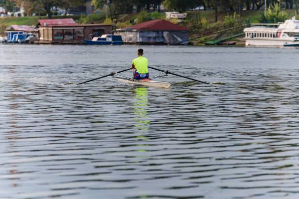 istock A Man is Kayaking on the River in a Sunny Day. 1133762858