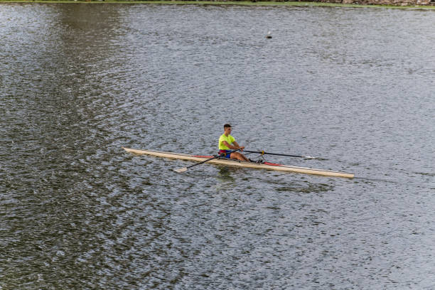 istock A Man is Kayaking on the River in a Sunny Day. 1133762943