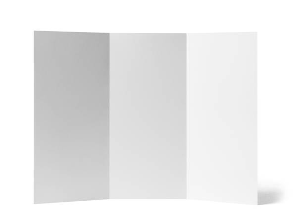 istock folded leaflet white blank paper template book desktop calendar 1133763130