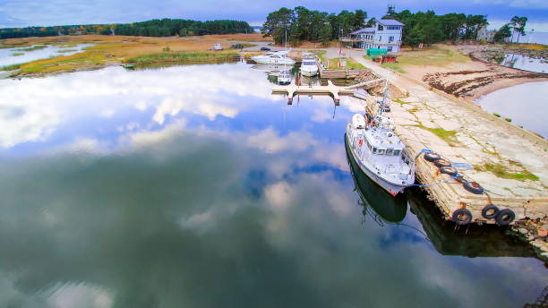 istock Yachts docking on the small port of Vergi 1133764253