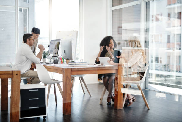 istock Nothing but productivity in this office space 1133764856
