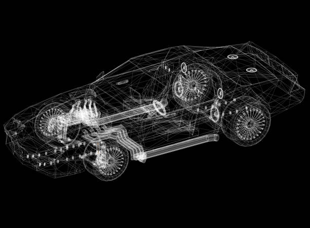 istock Sport Car Architect Blueprint 1133766588