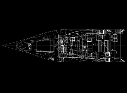 Yacht Concept Architect Blueprint