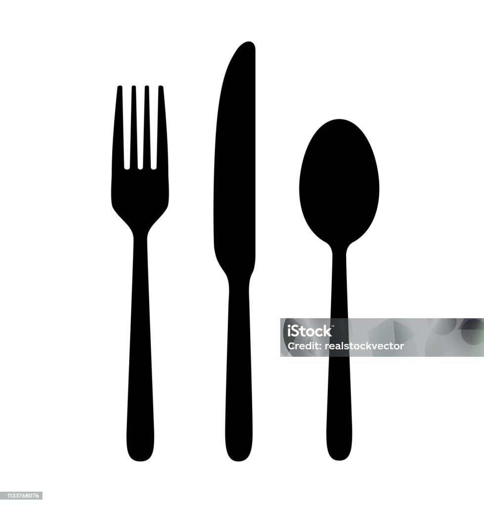 Spoon, knife, fork. Ready to use vector elements. Fork stock vector Spoon, knife, fork. Ready to use vector elements. Fork stock vector