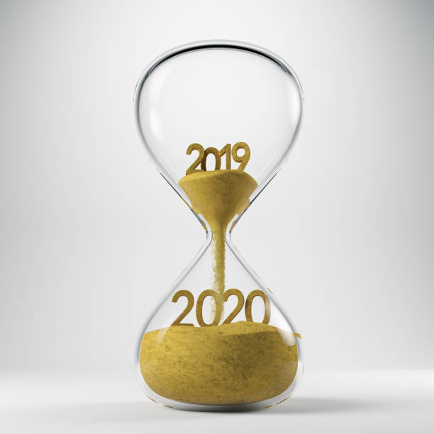 istock New Year 2020 Concept with Hourglass 1133768678