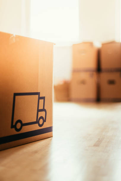 istock Move. Cardboard, boxes and stuff for moving into a new home 1133769154
