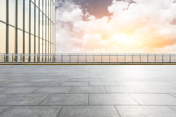 istock Square platform and modern city skyline in Shanghai 1133769380