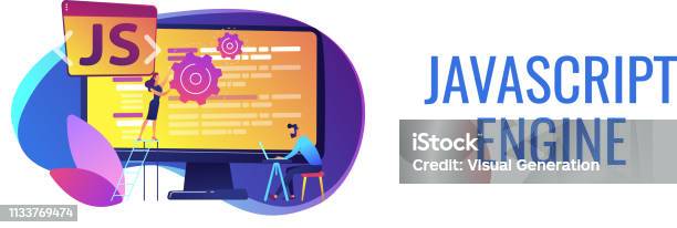 Javascript Concept Banner Header Stock Illustration - Download Image ...
