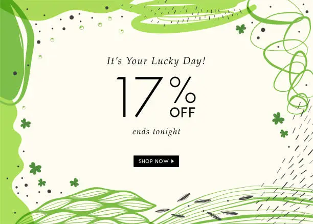 Vector illustration of Patrick's Day Sale Banner_08