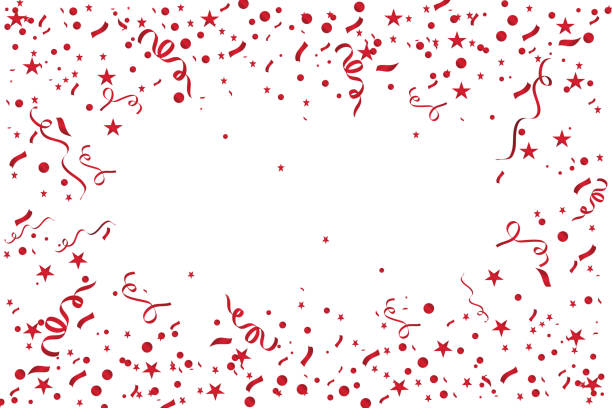 istock Colorful ribbon and confetti, isolated on transparent background - Vector 1133774132