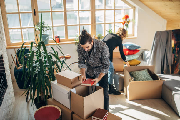 istock Young couple moving into a new home 1133775140