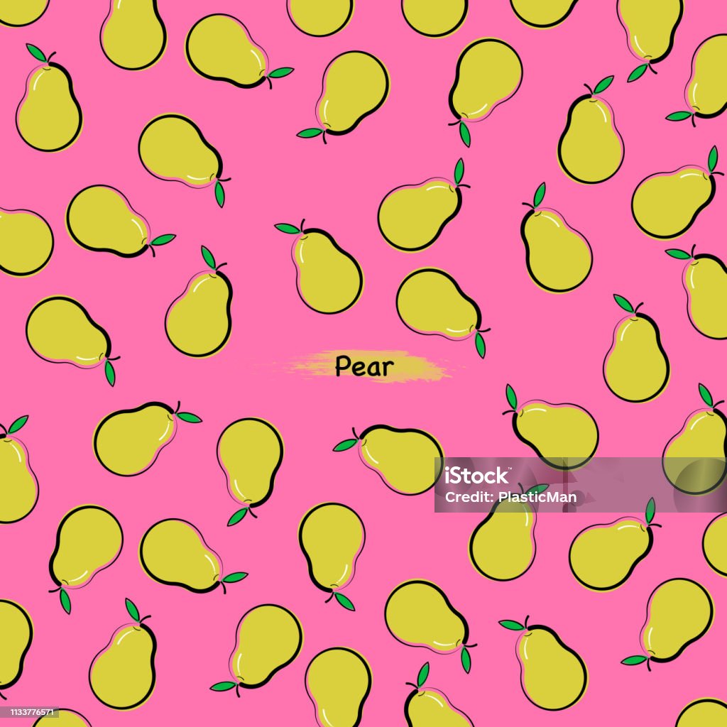 Random Pear Random Pear Vector Stock Illustration - Download Image Now - Art, Art ...