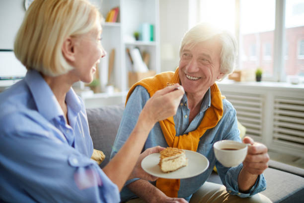 istock Loving Senior Couple Enjoying Coffee 1133779212