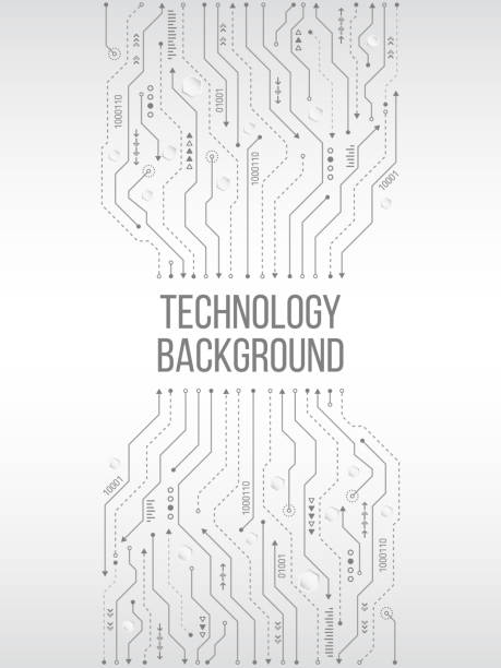 иллюстрация вектора платы по цепи - circuit board abstract boarding technology stock illustrations