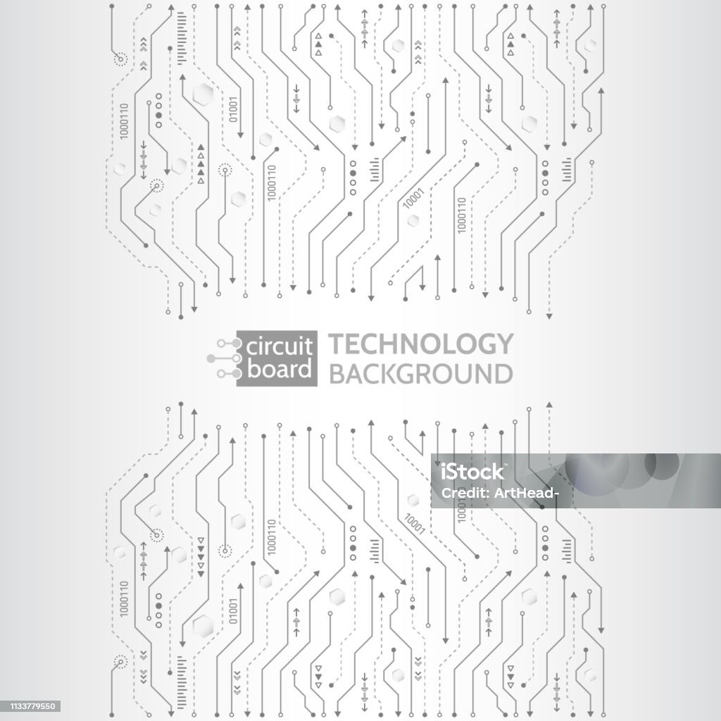 Hightech Technology Background Texture Stock Illustration - Download ...