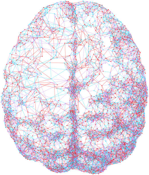 istock Human brain consist of dots connected by lines in top view 1133780022