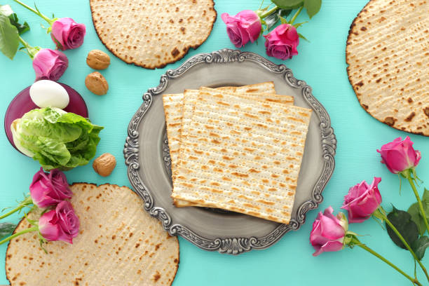 istock Pesah celebration concept (jewish Passover holiday). Top view, Flat lay 1133780987