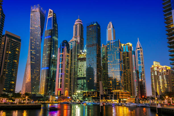 istock Modern residential architecture of Dubai Marina, UAE 1133781999