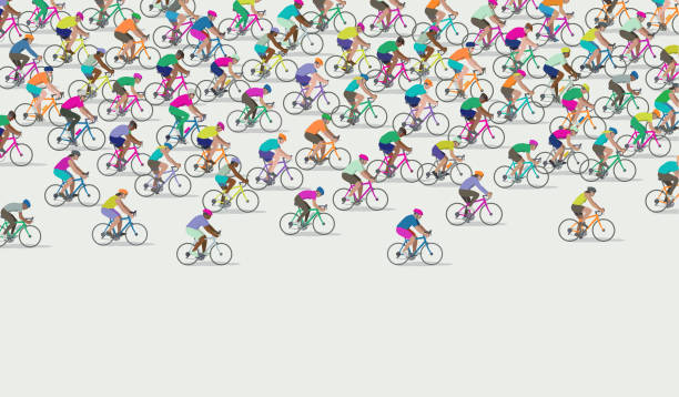 사이클 - cycling bicycle bicycle gear triathlon stock illustrations