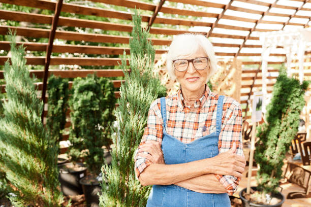 istock Happy Senior Farmer in Sunlight 1133784915