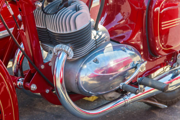 istock Close-up of the motorcycle engine block 1133798639